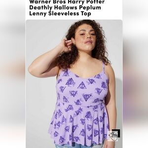 Harry Potter Peplum Tank Top - Sz 3 - Torrid